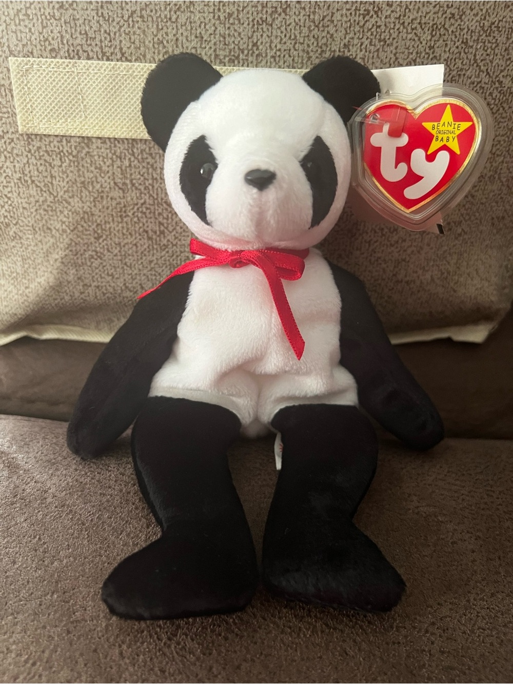 Ty Beanie Baby Fortune Panda 1998‎ with Hang Tag – Excellent Condition